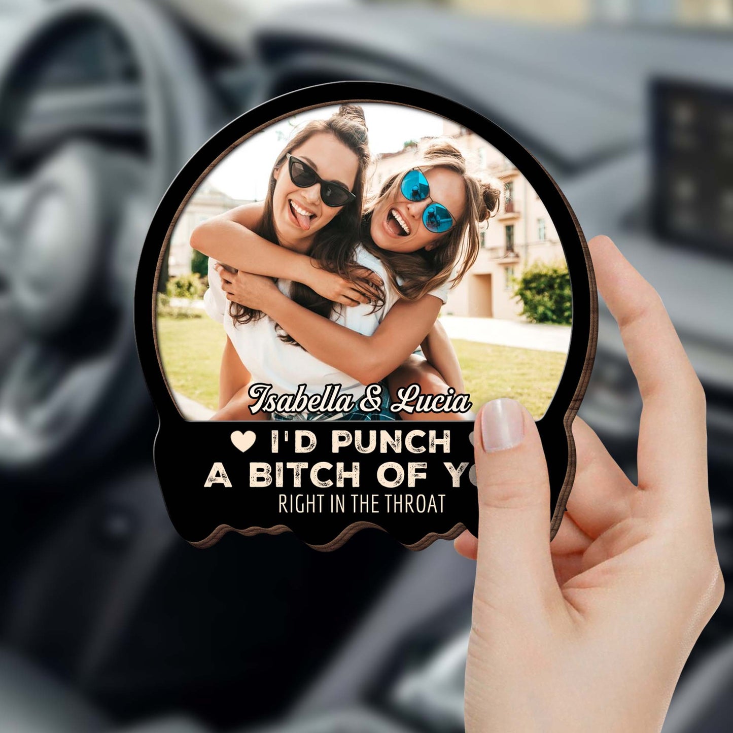 Stand Up For You Best Friends Photo Visor Clip