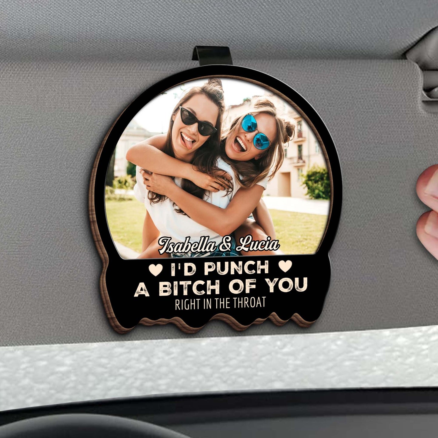 Stand Up For You Best Friends Photo Visor Clip