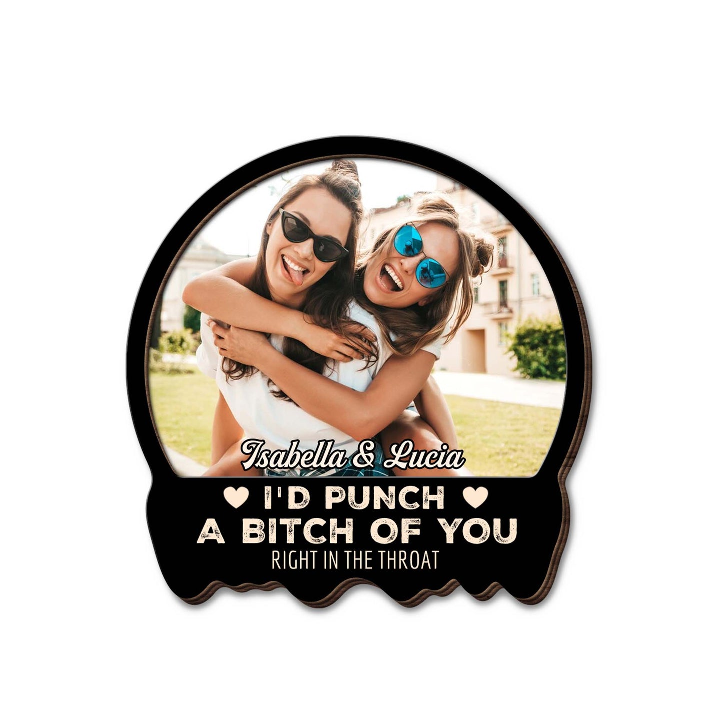 Stand Up For You Best Friends Photo Visor Clip