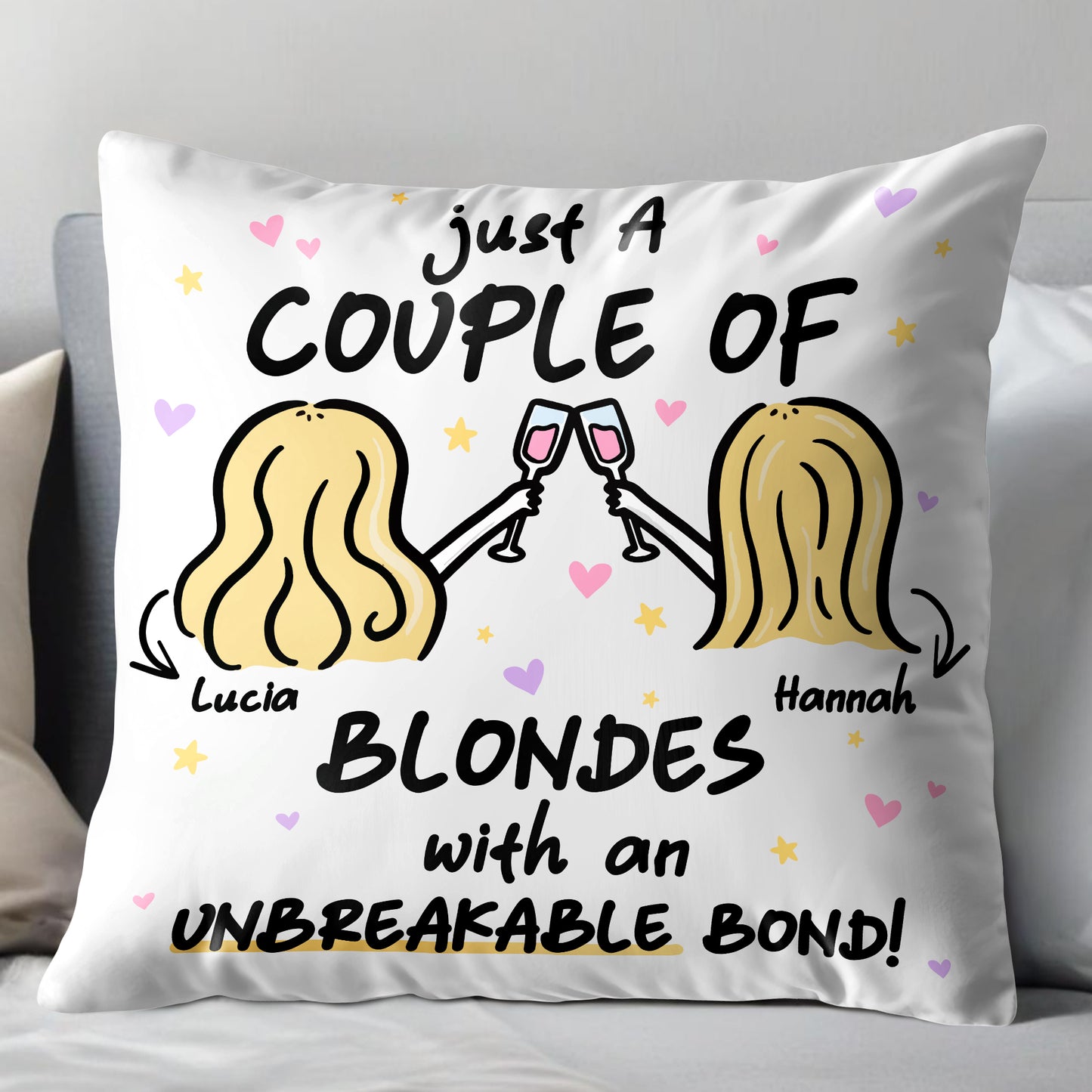 Blondes With An Unbreakable Bond Toasting Hearts