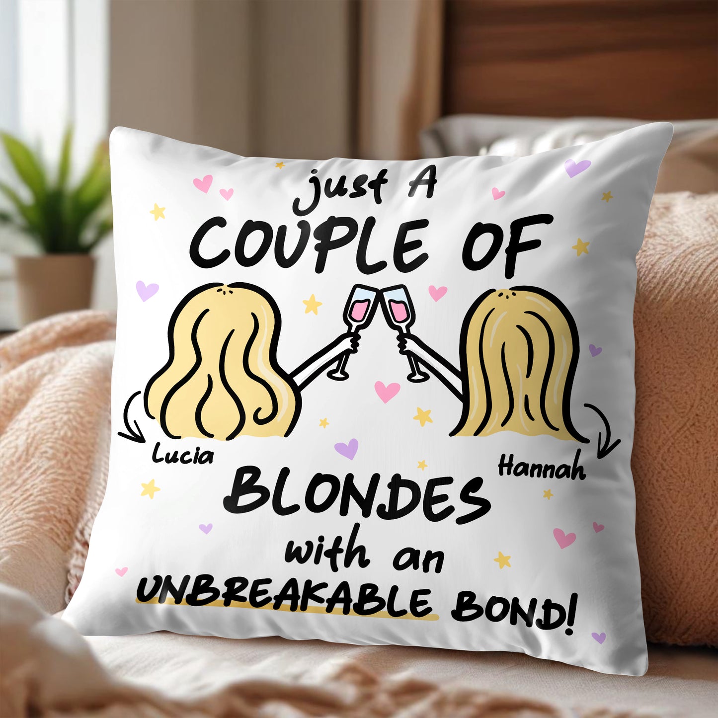 Blondes With An Unbreakable Bond Toasting Hearts