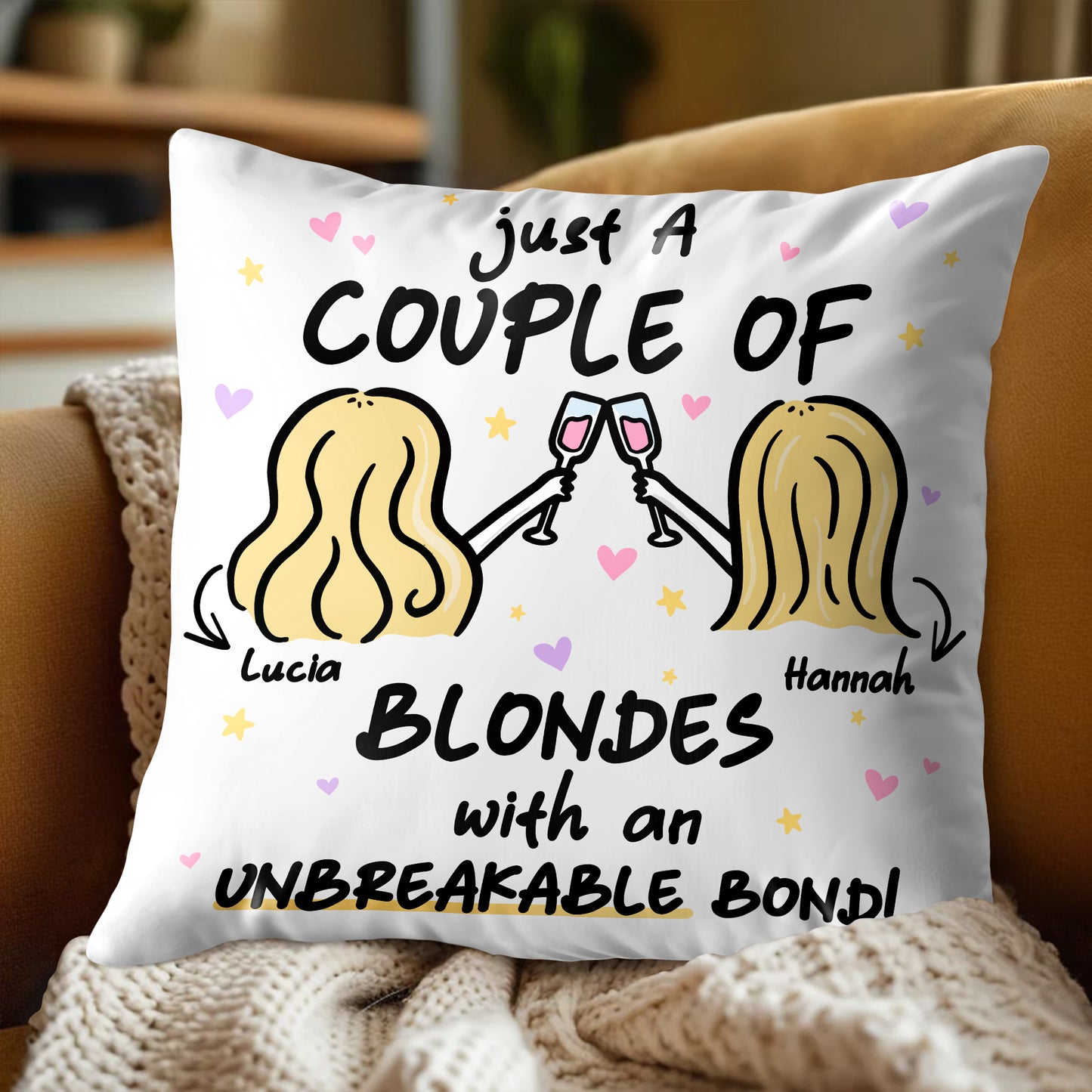 Blondes With An Unbreakable Bond Toasting Hearts