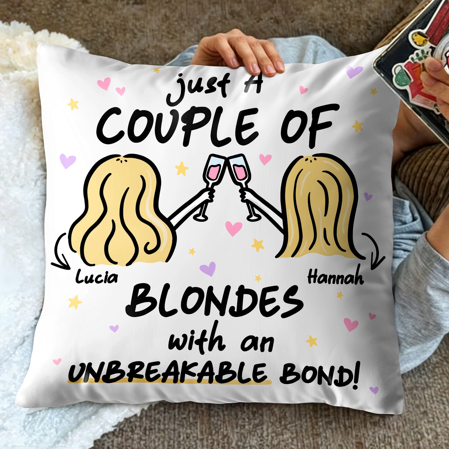 Blondes With An Unbreakable Bond Toasting Hearts