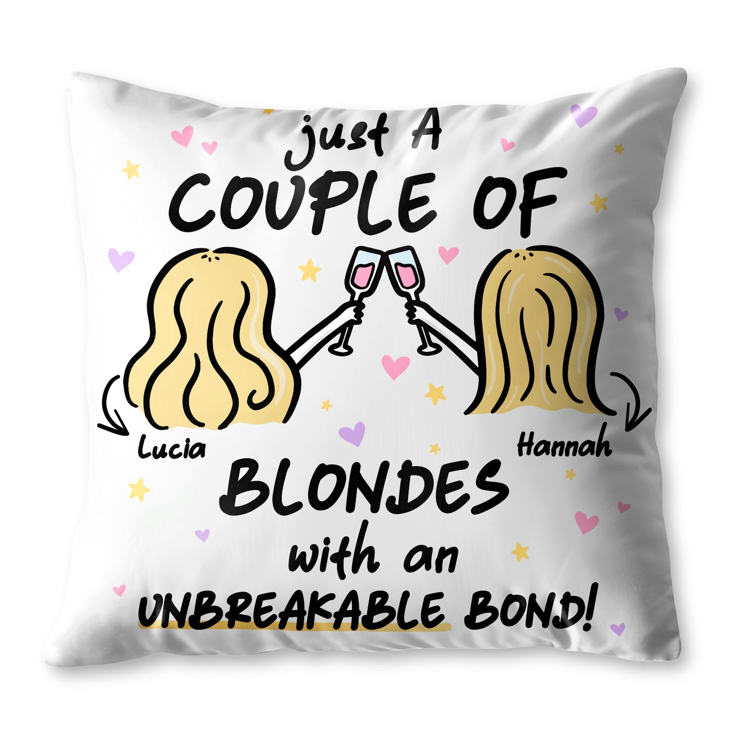 Blondes With An Unbreakable Bond Toasting Hearts