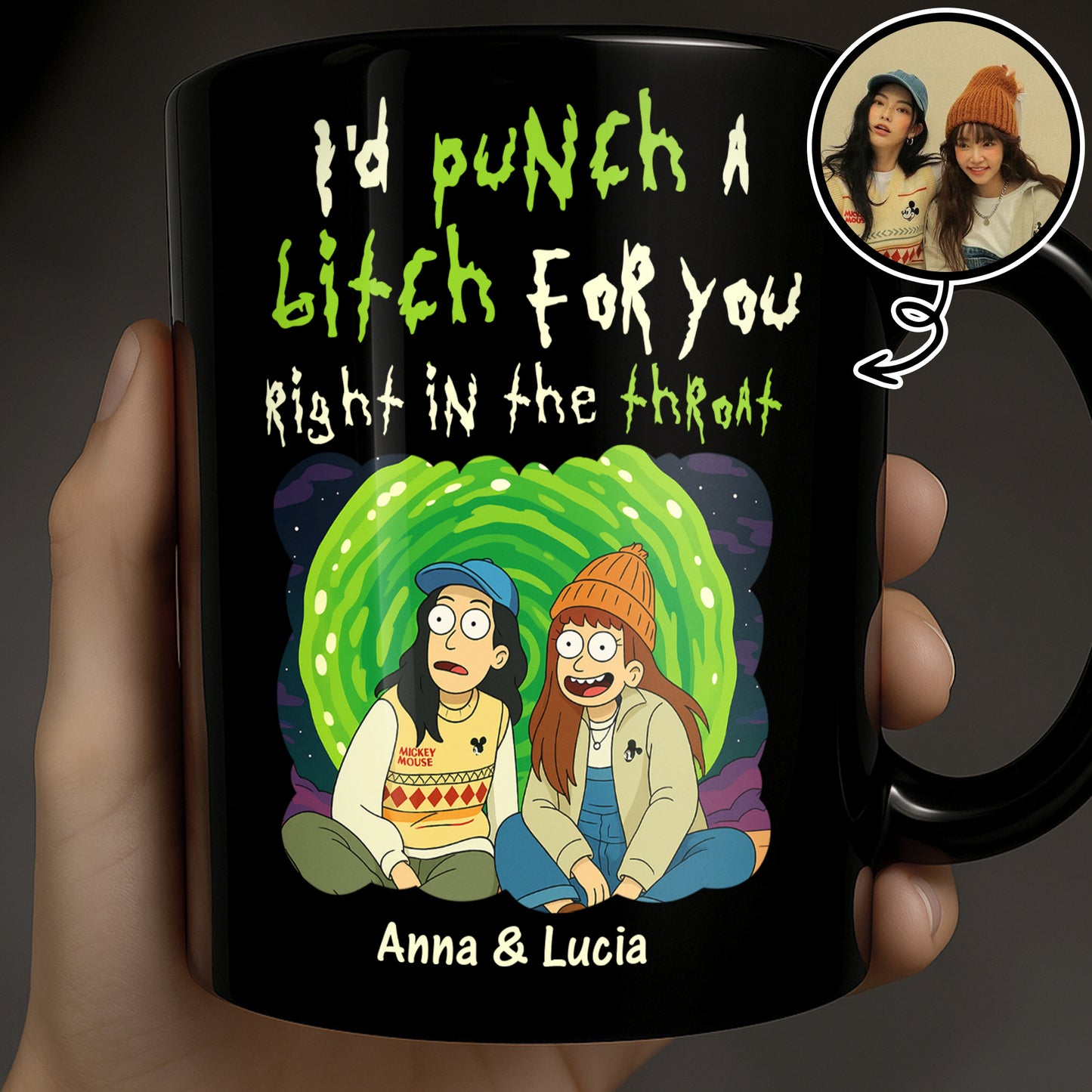 I'd Punch a B**** For You, Two Friends Under Northern Lights