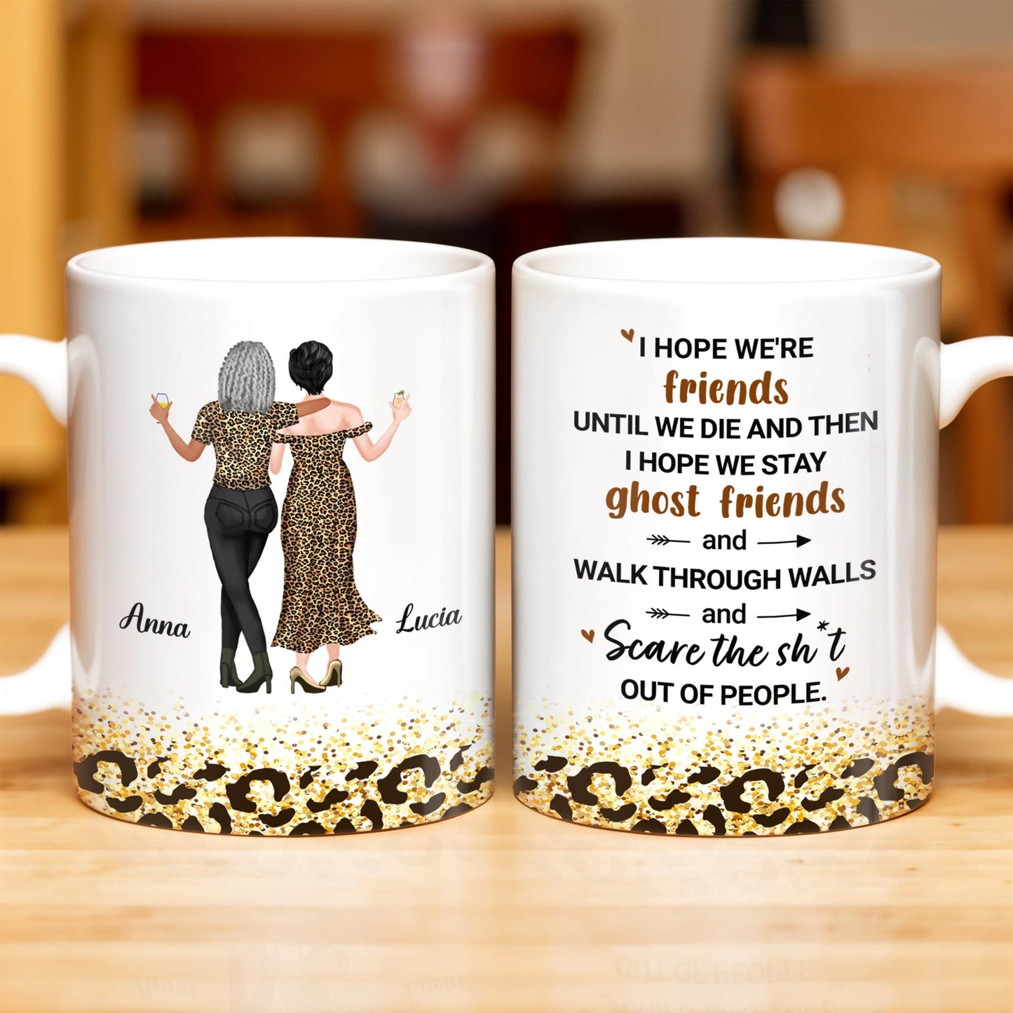 Friends Until We Die Ghost Friends Mug