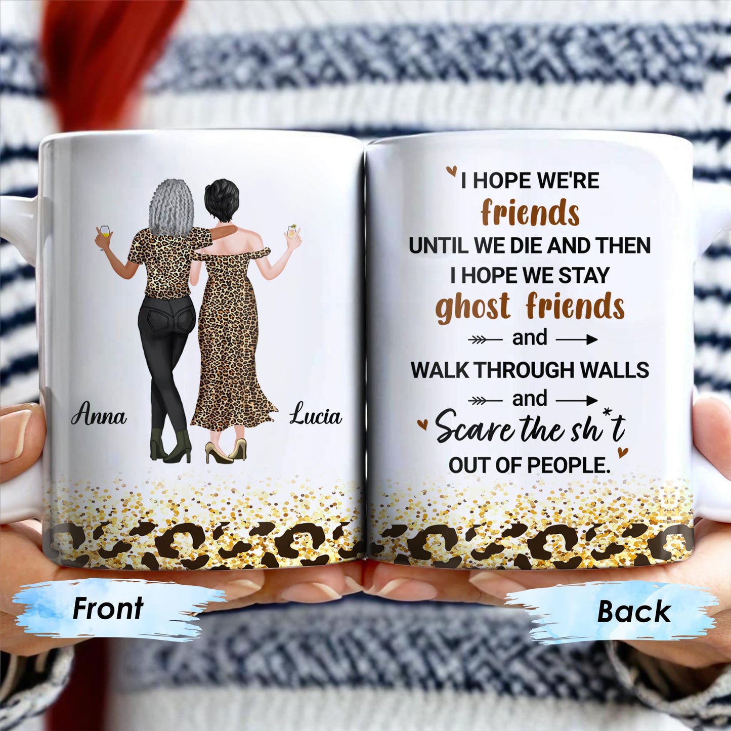 Friends Until We Die Ghost Friends Mug