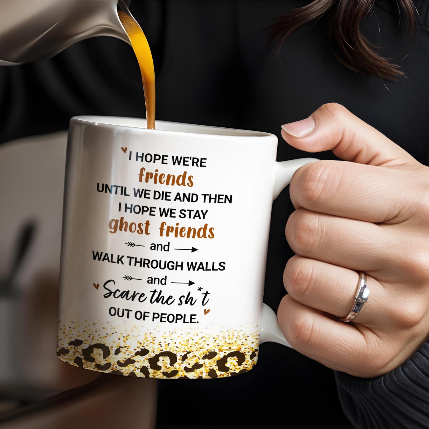 Friends Until We Die Ghost Friends Mug