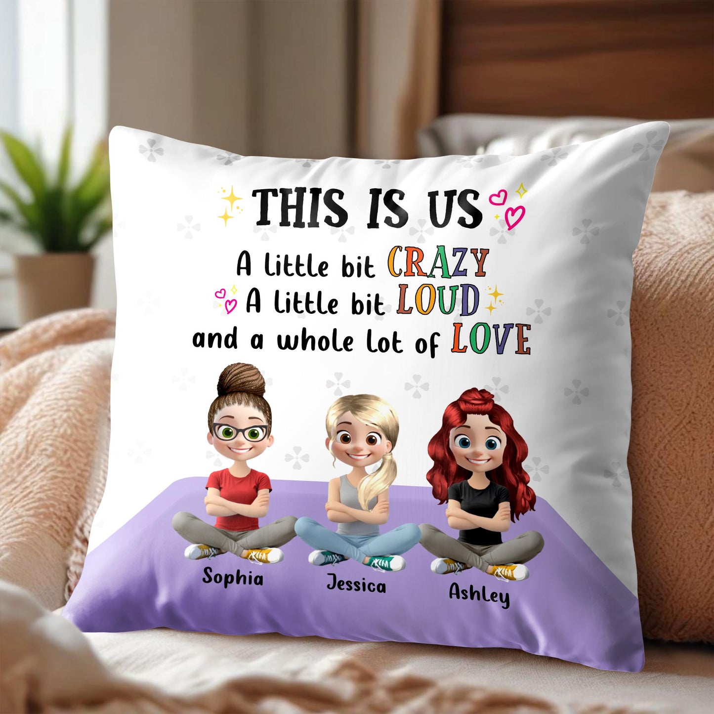 THIS IS US A Little Bit CRAZY, LOUD And A Whole Lot Of LOVE, Cartoon Characters