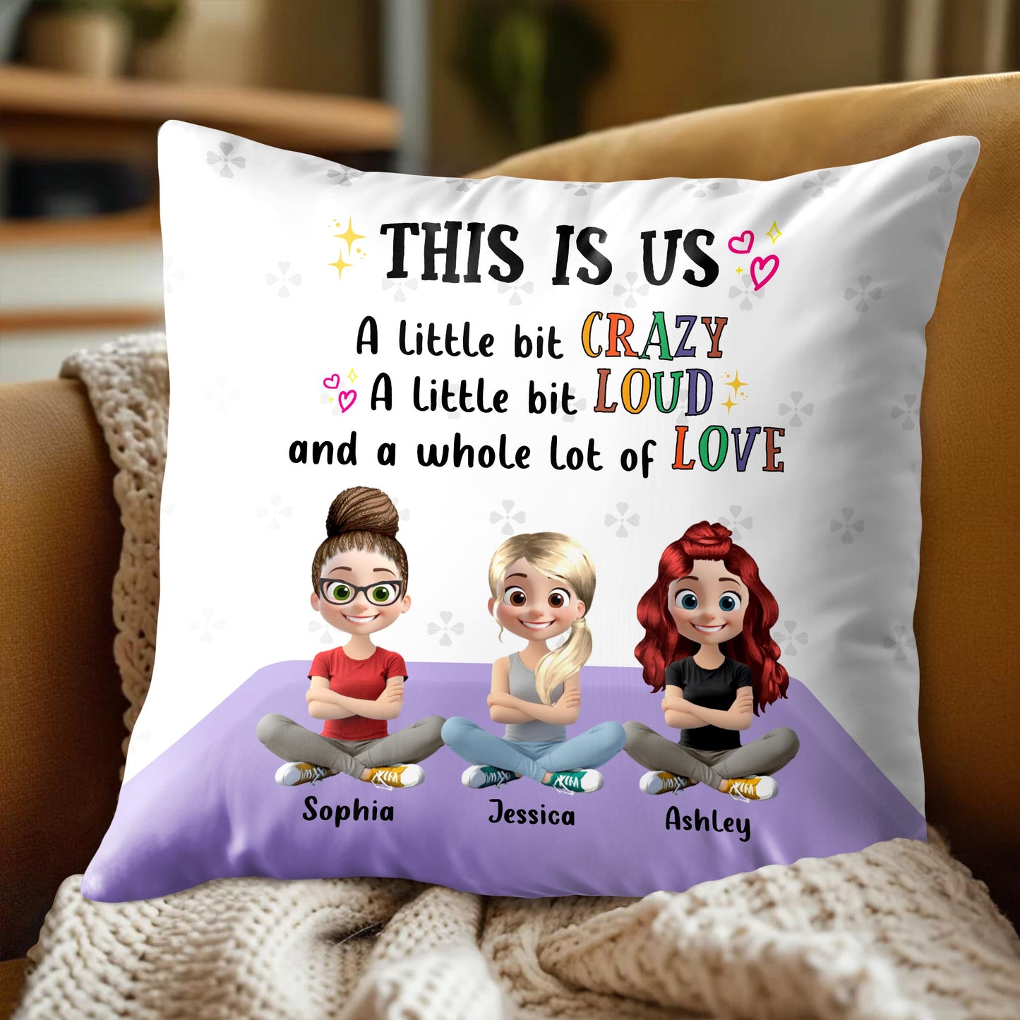 THIS IS US A Little Bit CRAZY, LOUD And A Whole Lot Of LOVE, Cartoon Characters