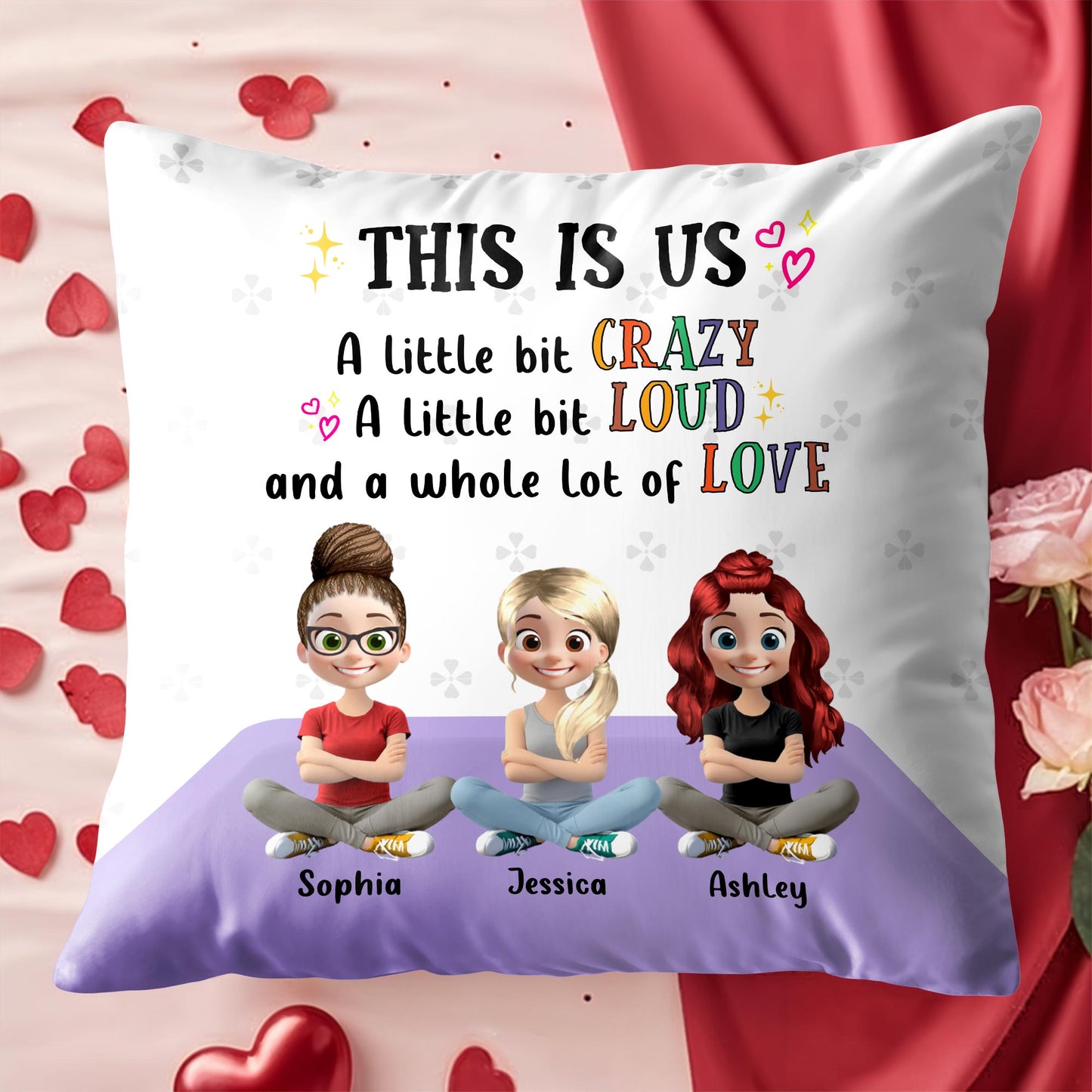 THIS IS US A Little Bit CRAZY, LOUD And A Whole Lot Of LOVE, Cartoon Characters