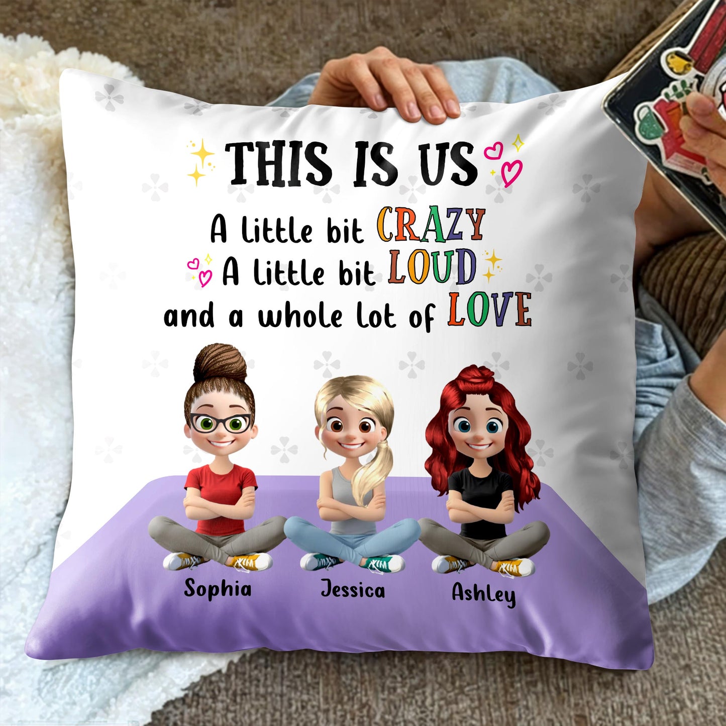 THIS IS US A Little Bit CRAZY, LOUD And A Whole Lot Of LOVE, Cartoon Characters
