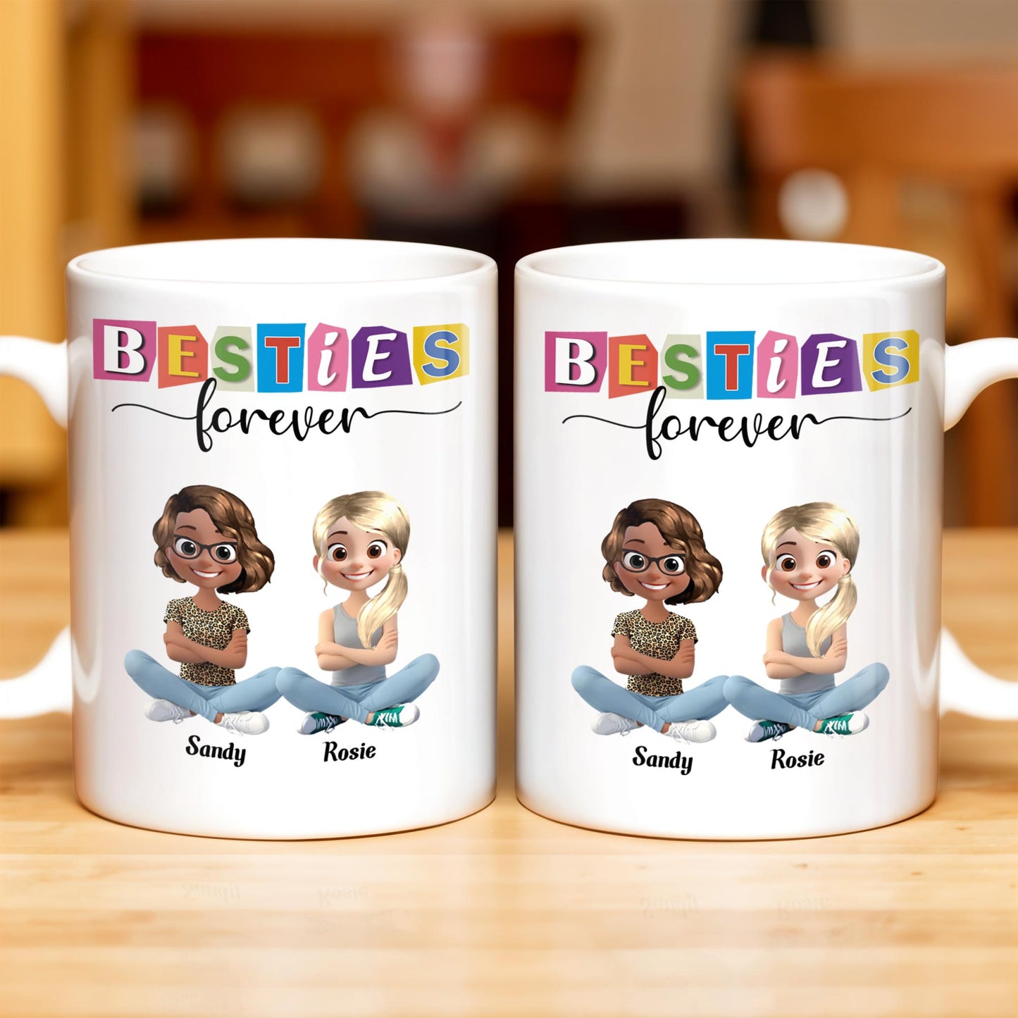 Besties Forever, Cartoon Characters