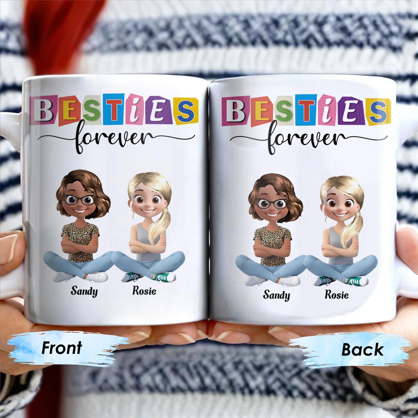 Besties Forever, Cartoon Characters