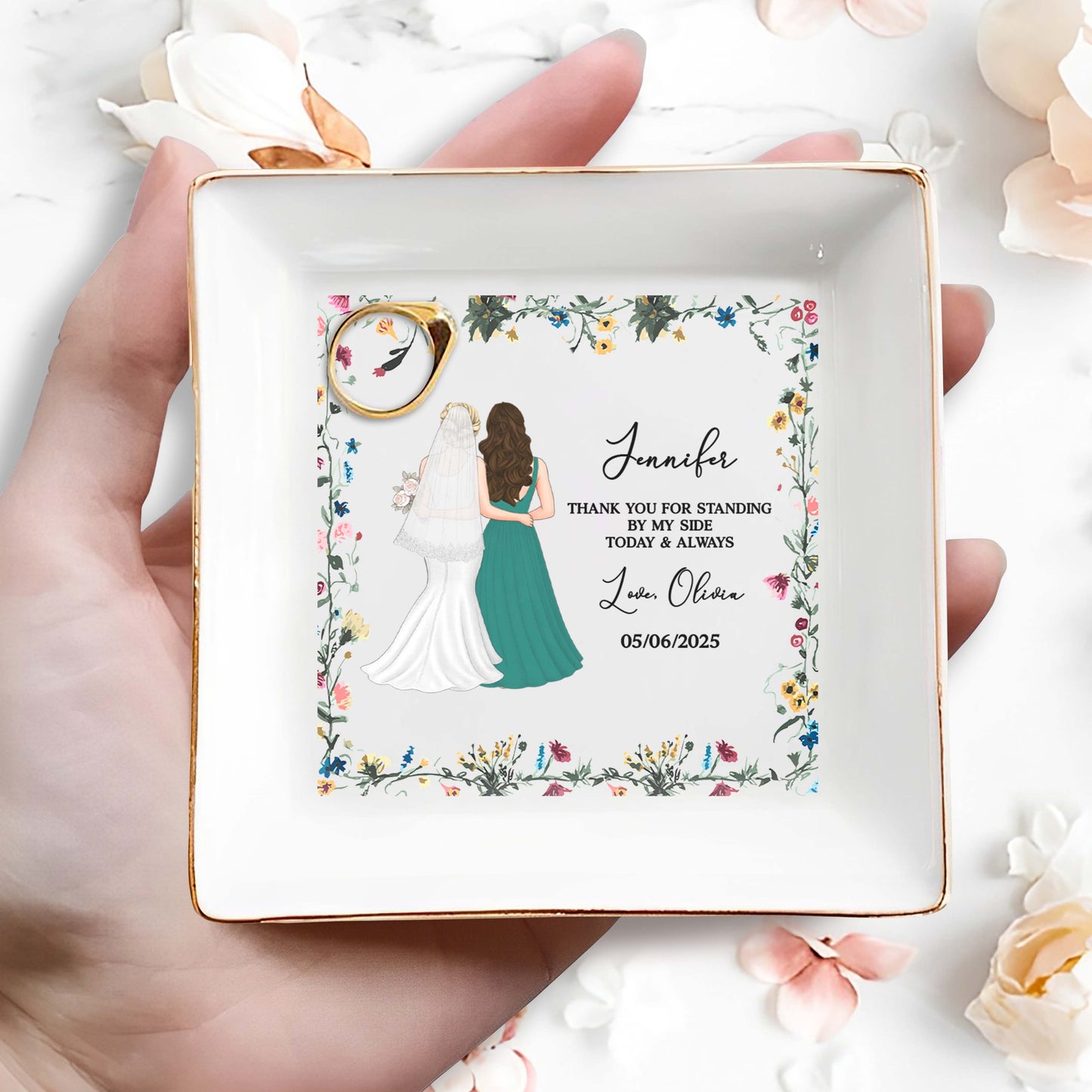 Thank You For Standing By My Side, Flowers And Brides