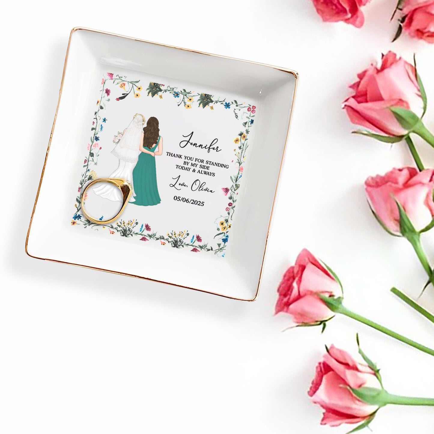 Thank You For Standing By My Side, Flowers And Brides