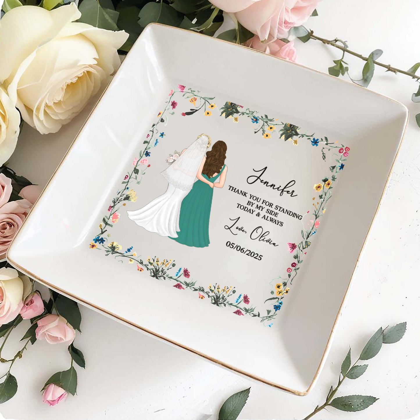 Thank You For Standing By My Side, Flowers And Brides