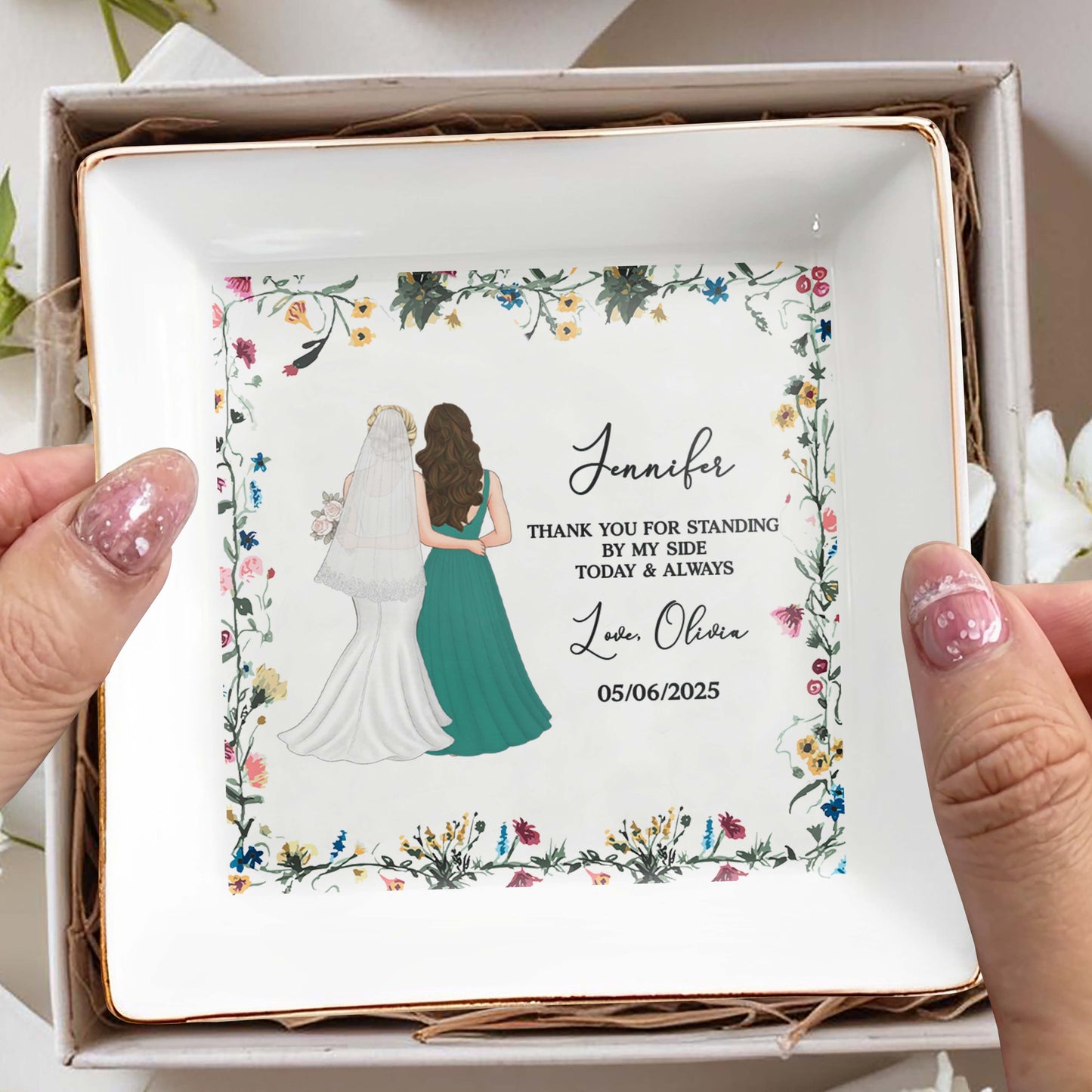 Thank You For Standing By My Side, Flowers And Brides