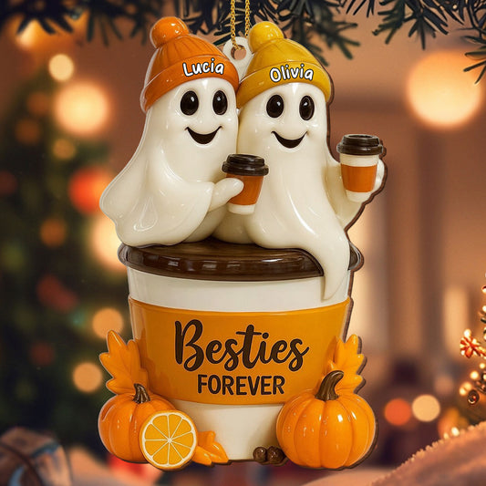 Besties Forever With Ghosts And Pumpkin