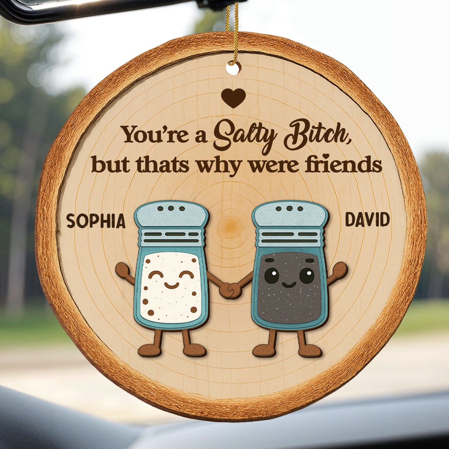 You're a Salty B*tch, Salt and Pepper Shaker Friendship Ornament