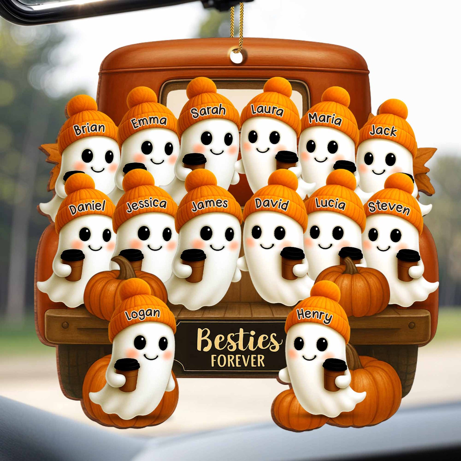 Besties Forever With Ghosts And Pumpkins