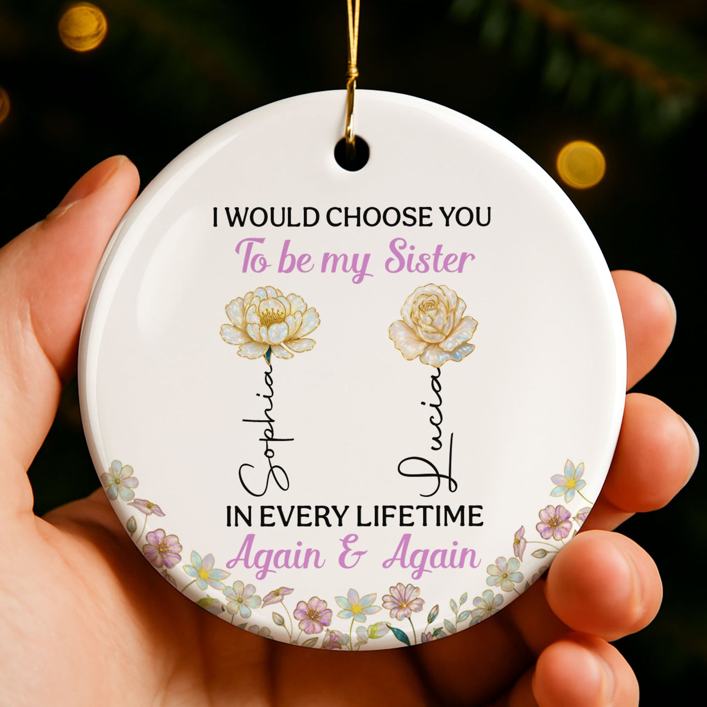 I Would Choose You To Be My Sister, Flowers