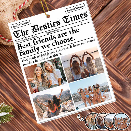 Best Friends Are The Family We Choose, Newspaper Style
