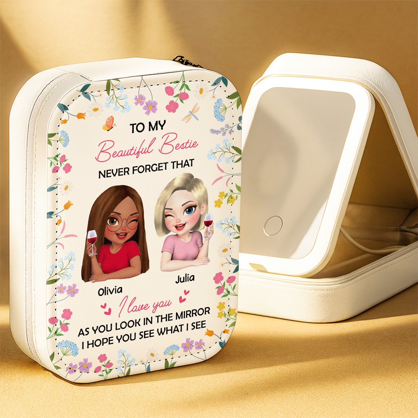 To My Beautiful Bestie, Love And Flowers