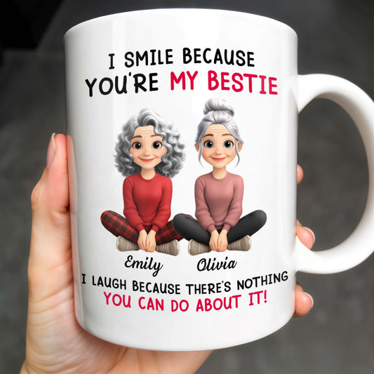 I Smile Because You're My Bestie, Two Girls Sitting