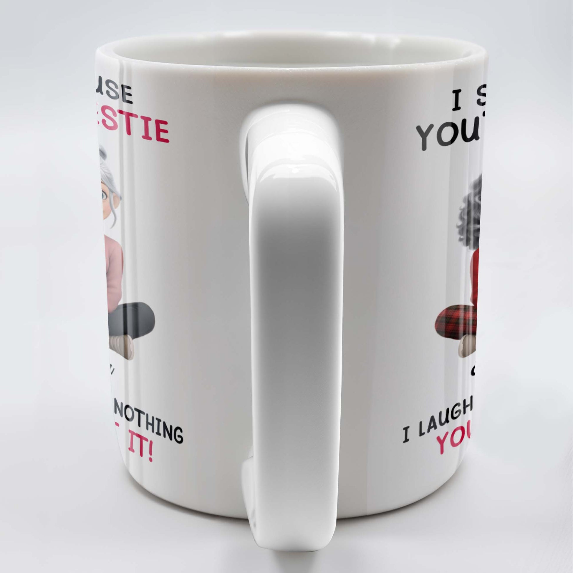 I Smile Because You're My Bestie, Two Girls Sitting