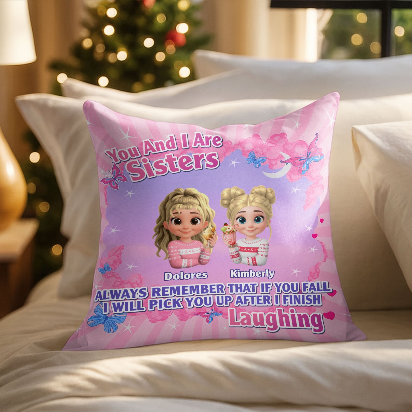 You And I Are Sisters, Animated Girls, Butterflies, Hearts