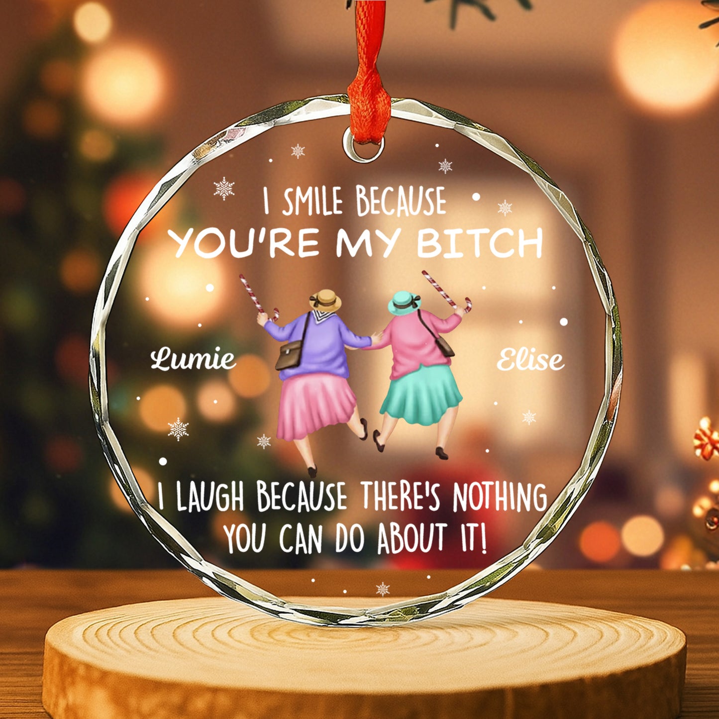 I Smile Because You're My Friend, Two Women Holding Hands