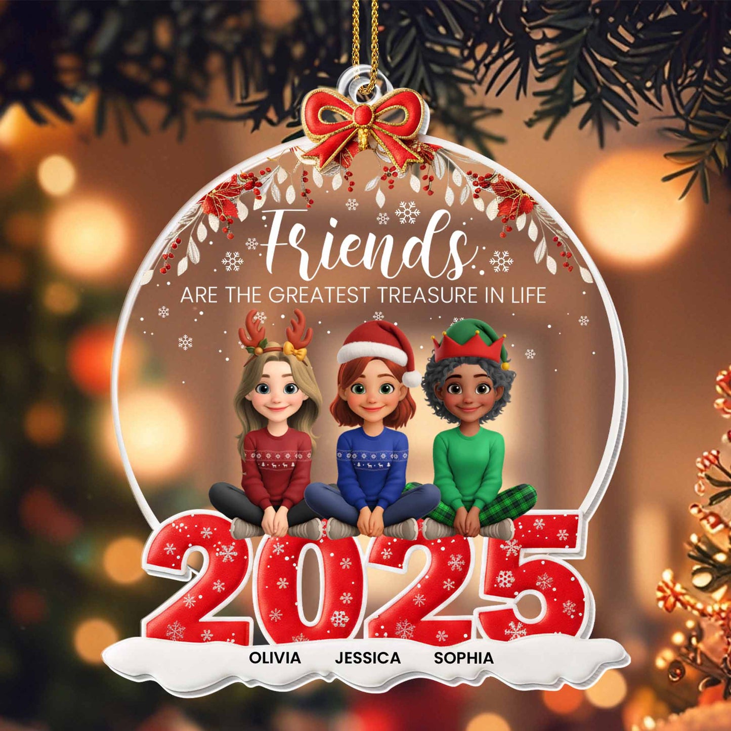 Friends Are The Greatest Treasure In Life, Christmas Hats