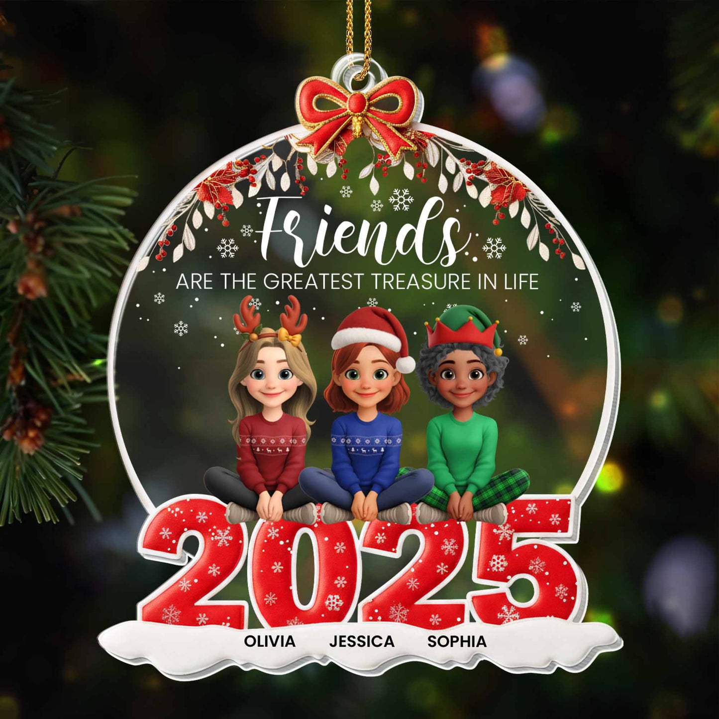 Friends Are The Greatest Treasure In Life, Christmas Hats