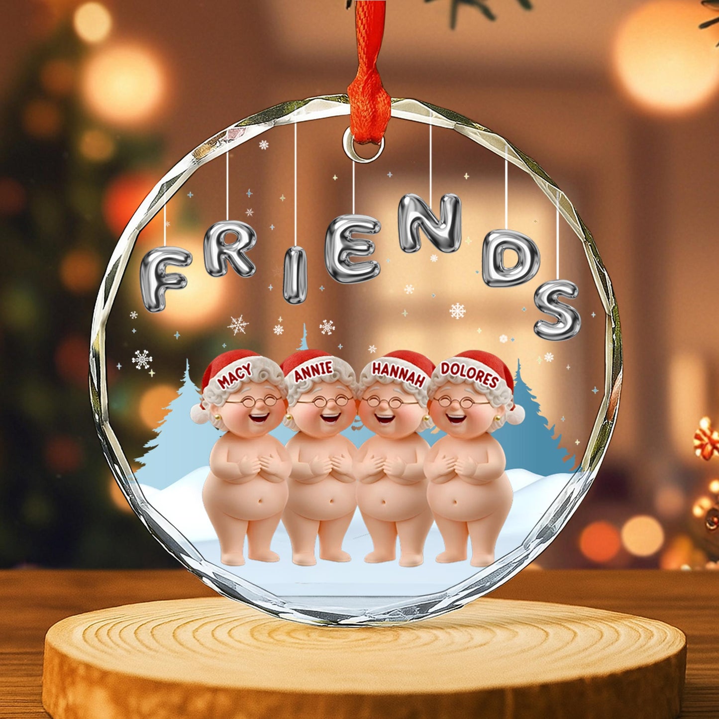 Celebrate Joy Of Friendship, Festive Cartoon Figures