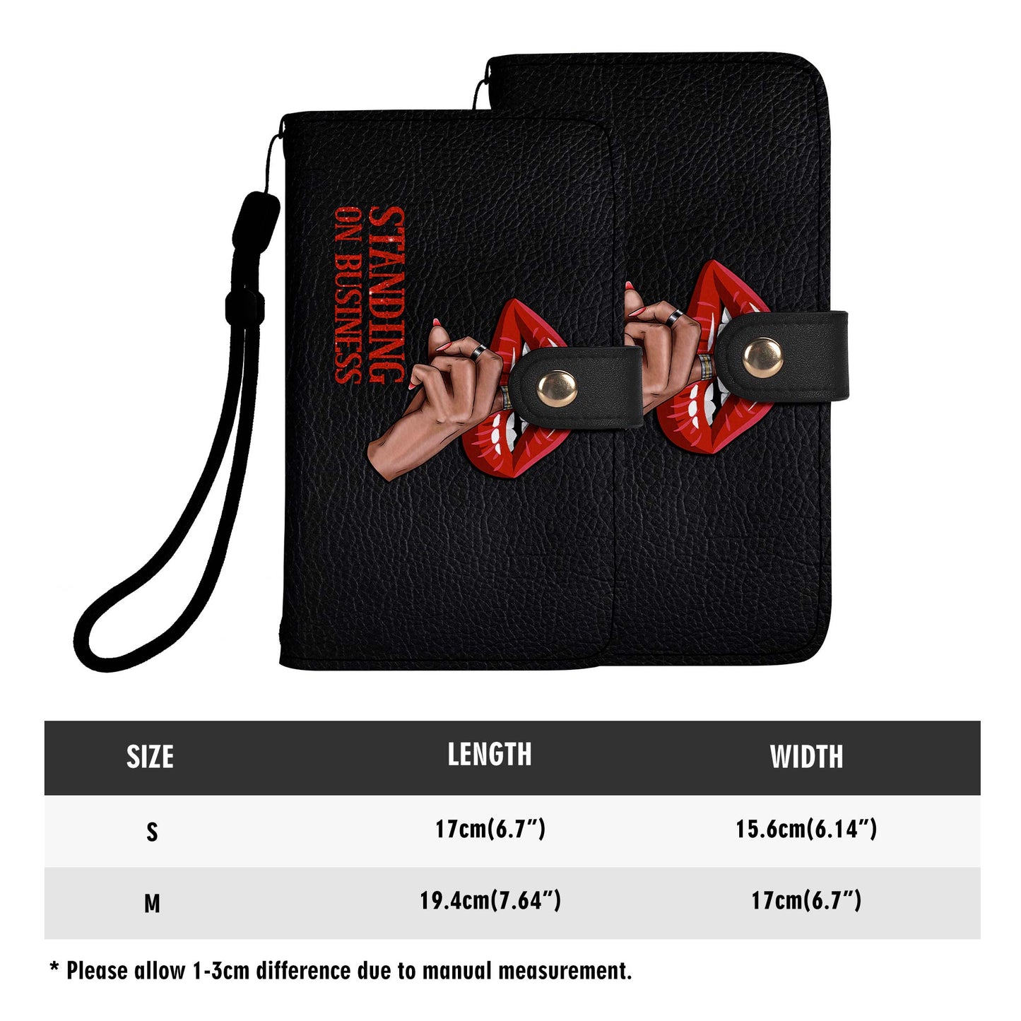 Standing On Business - Cartera de cuero personalizada para teléfono - BUSINESS01PW