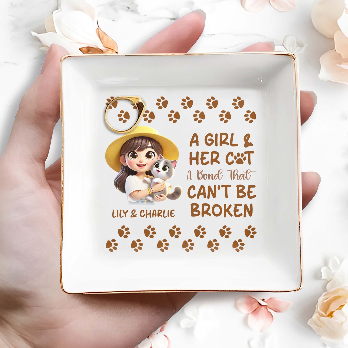 A Girl And Her Cat A Bond That Can't Be Broken
