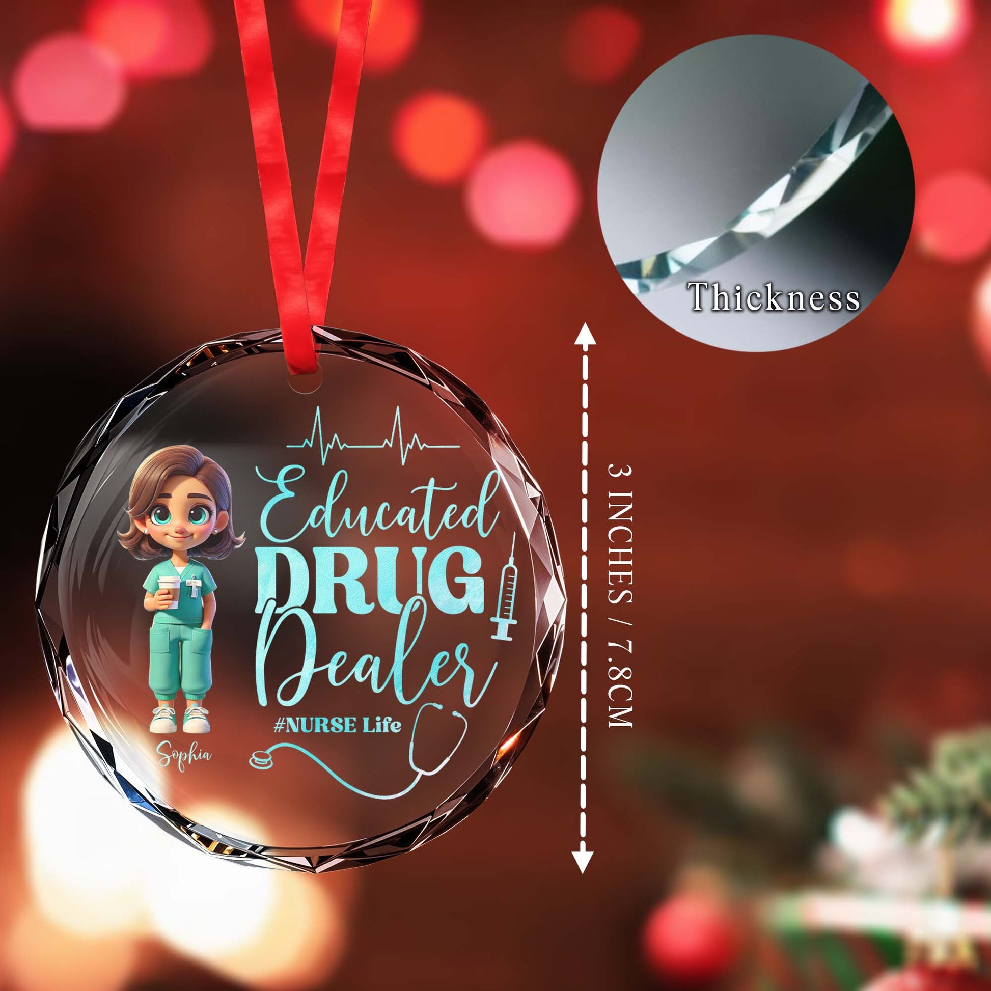 Educated Drug Dealer Nurse Life With Stethoscope And Coffee