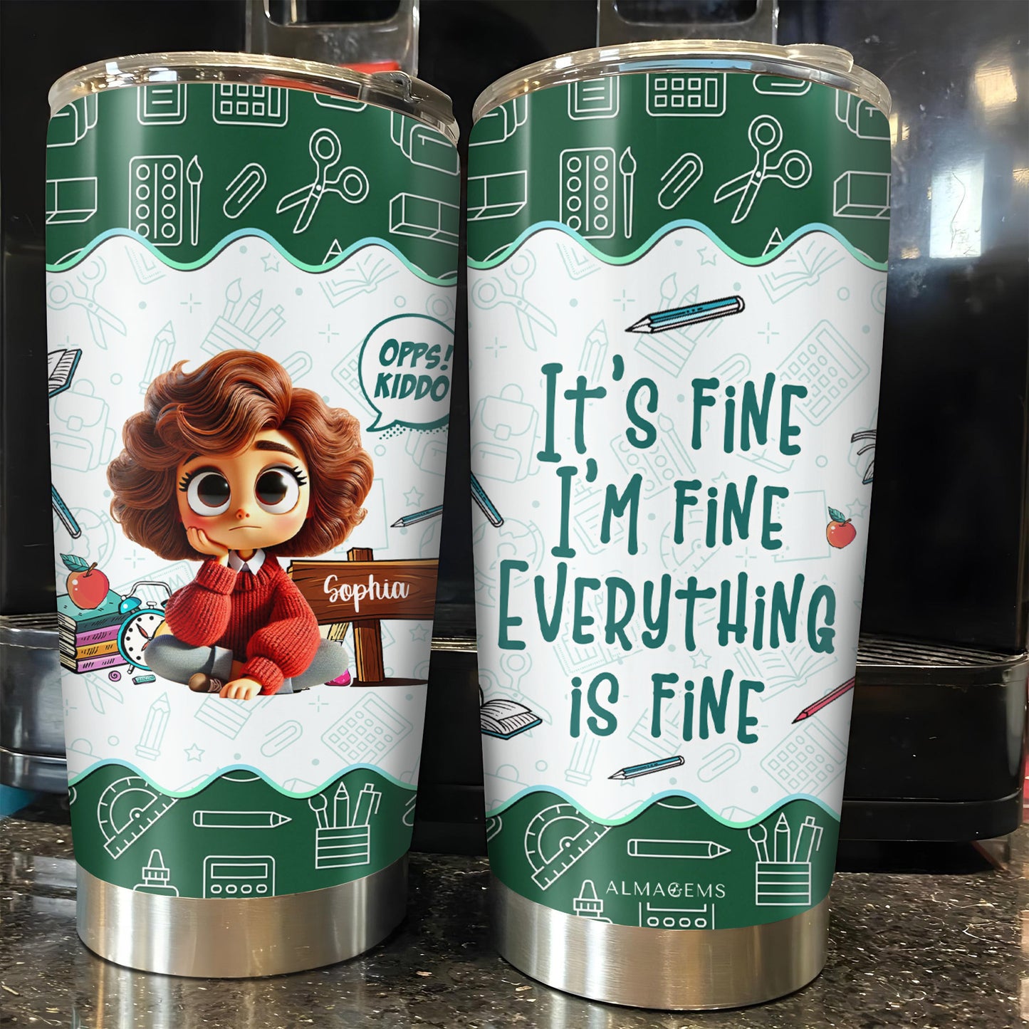 It's Fine I'm Fine Everything Is Fine Student And School Supplies