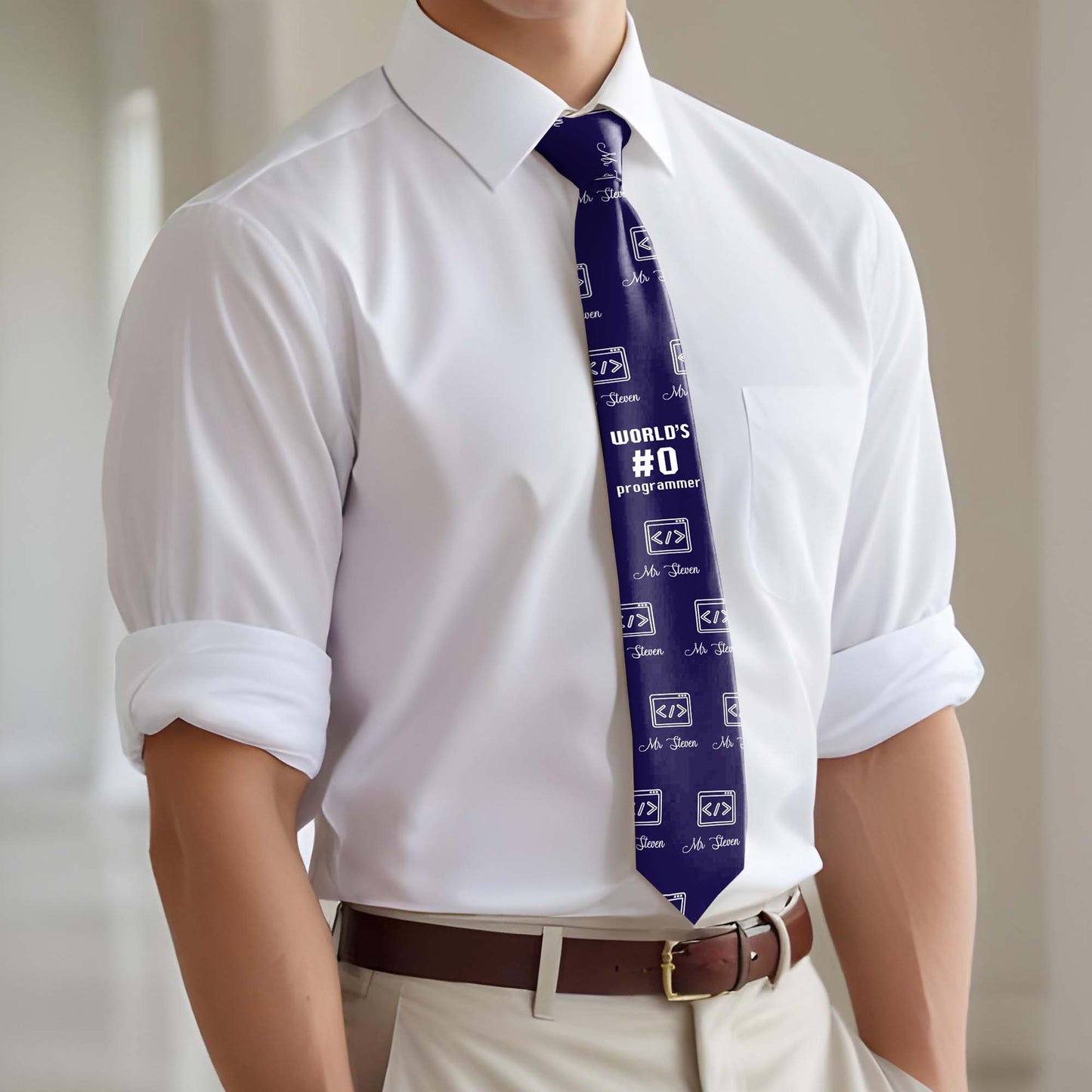 World's Number Zero Programmer Passion For Coding Tie