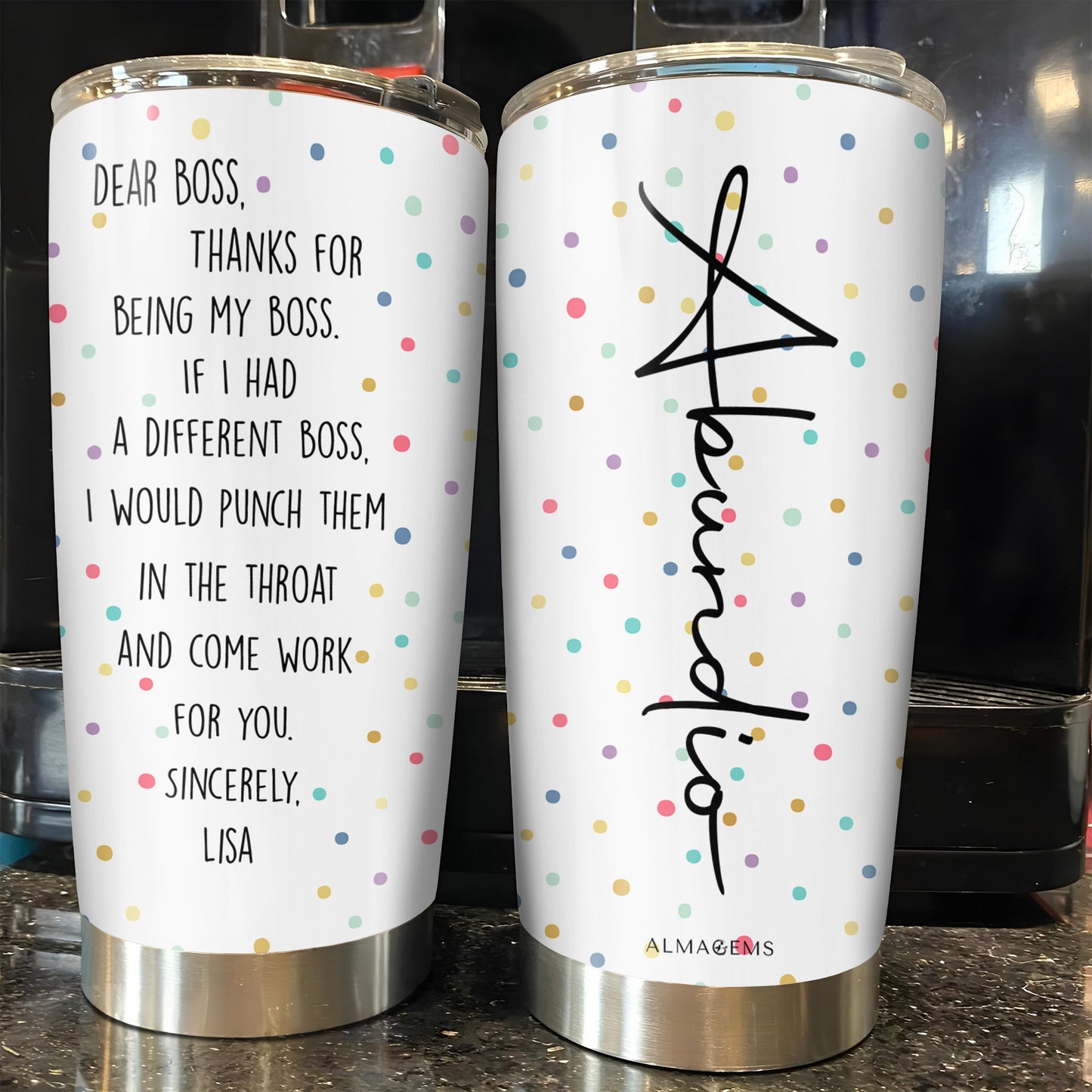 Appreciation Message For Boss Featuring DNA Helix