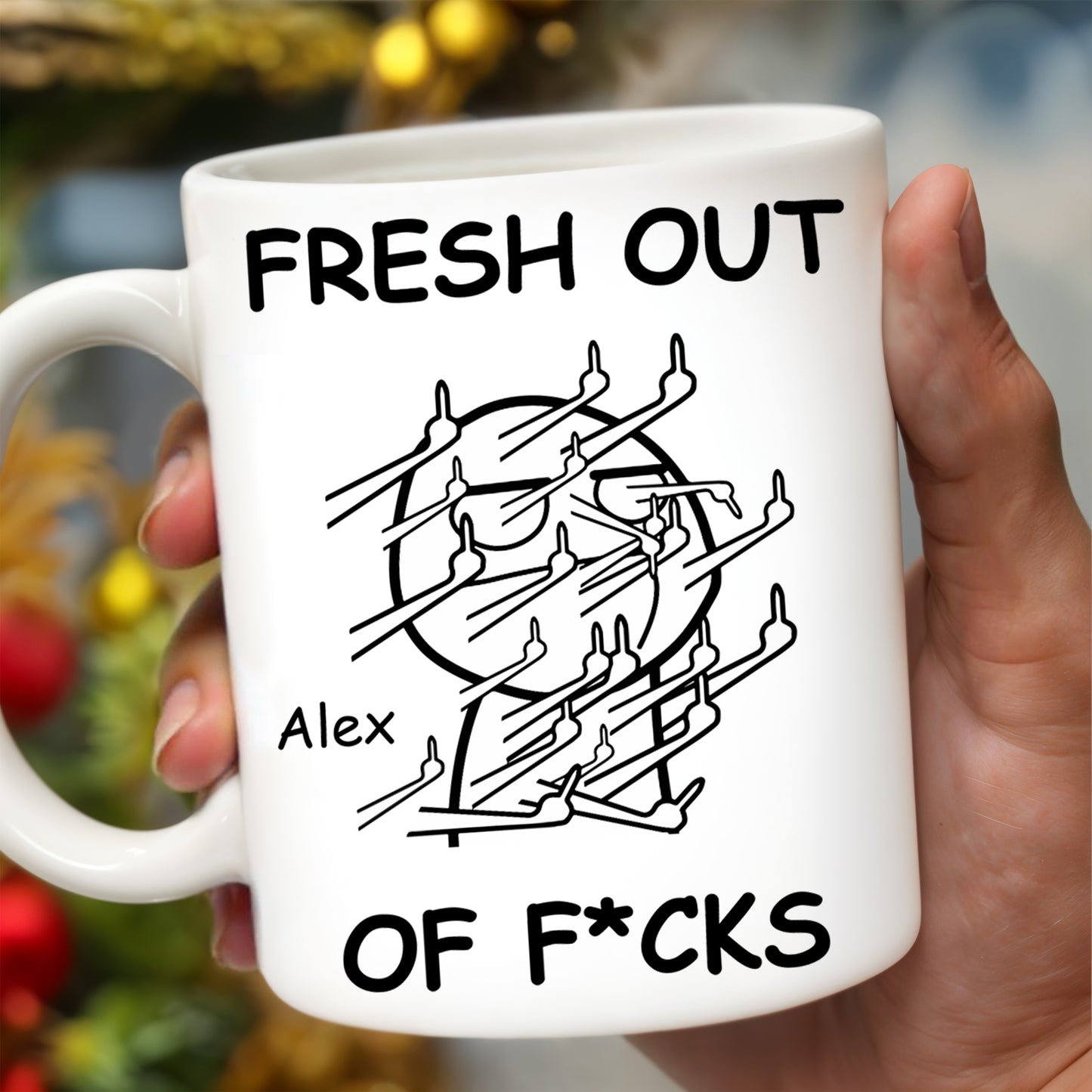 Fresh Out Of Cares Scribble Art Design