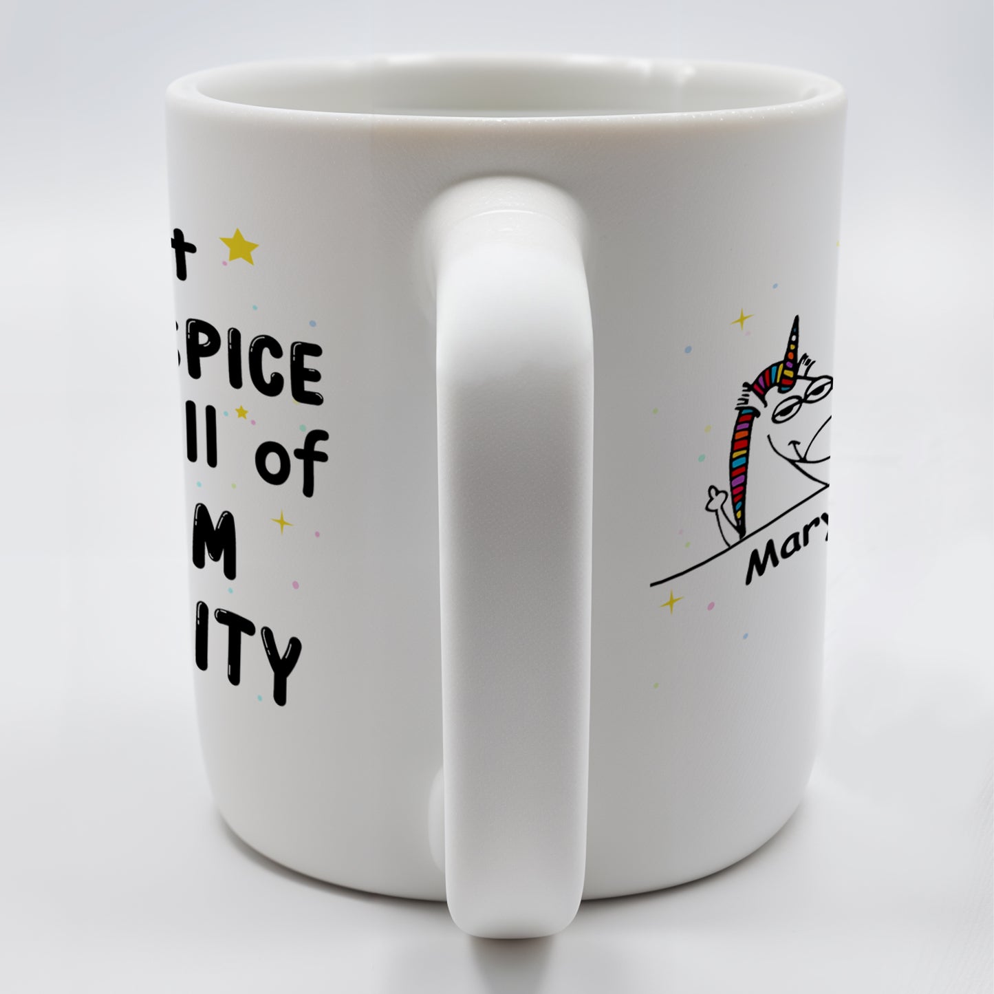 Forget Sugar & Spice Mug Featuring Unicorns & Stars