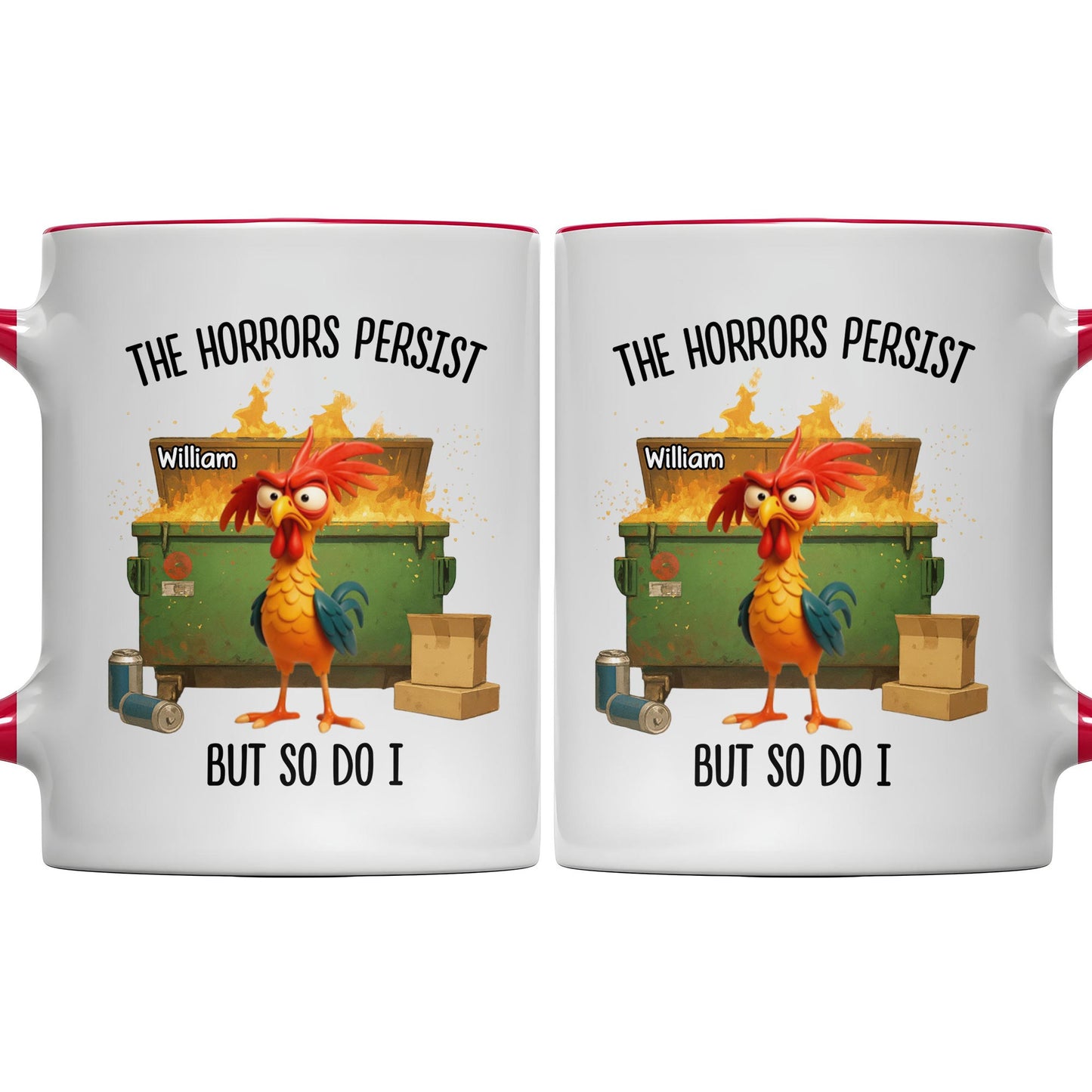 The Horrors Persist But So Do I, Rooster And Suitcase