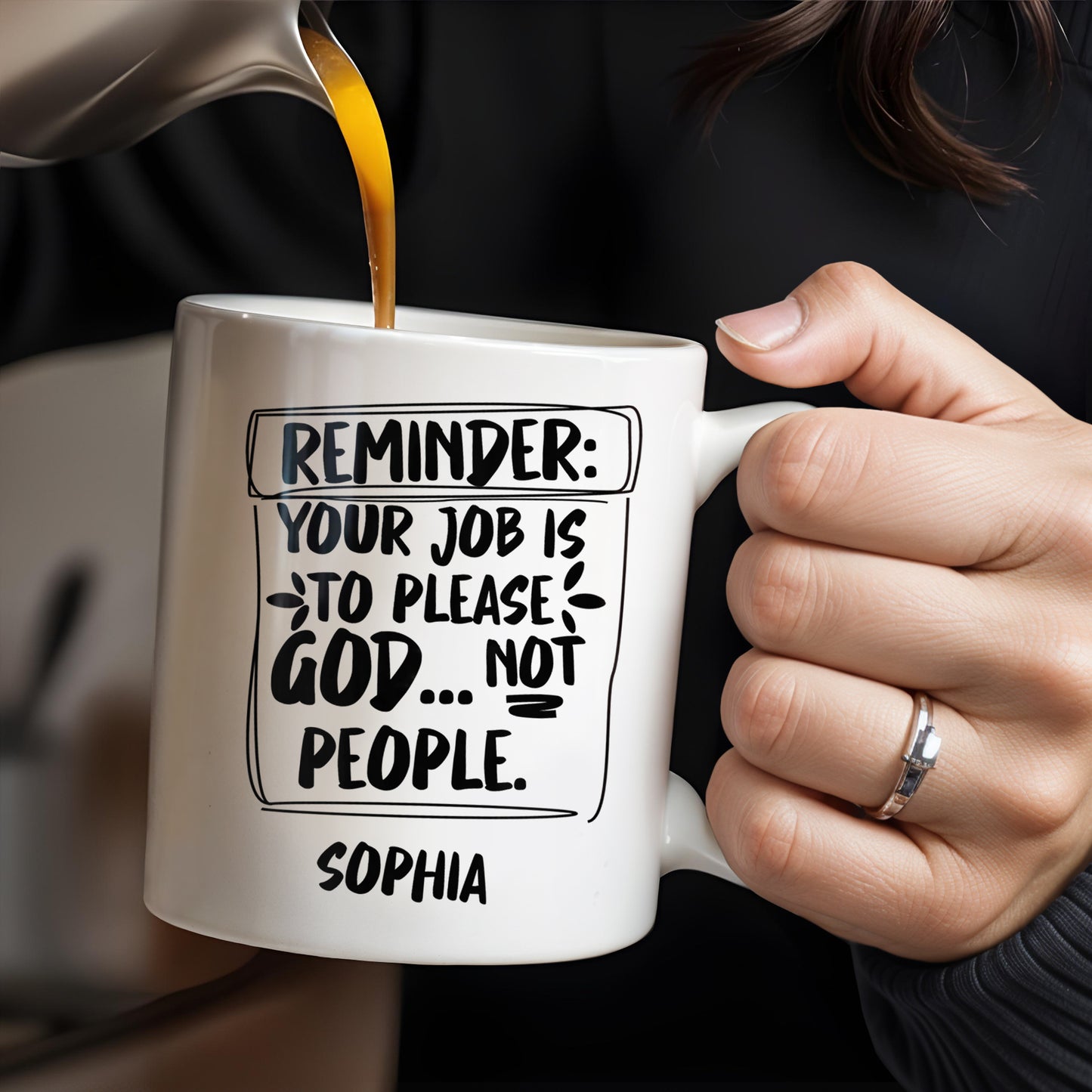 Please God Not People Reminder Mug