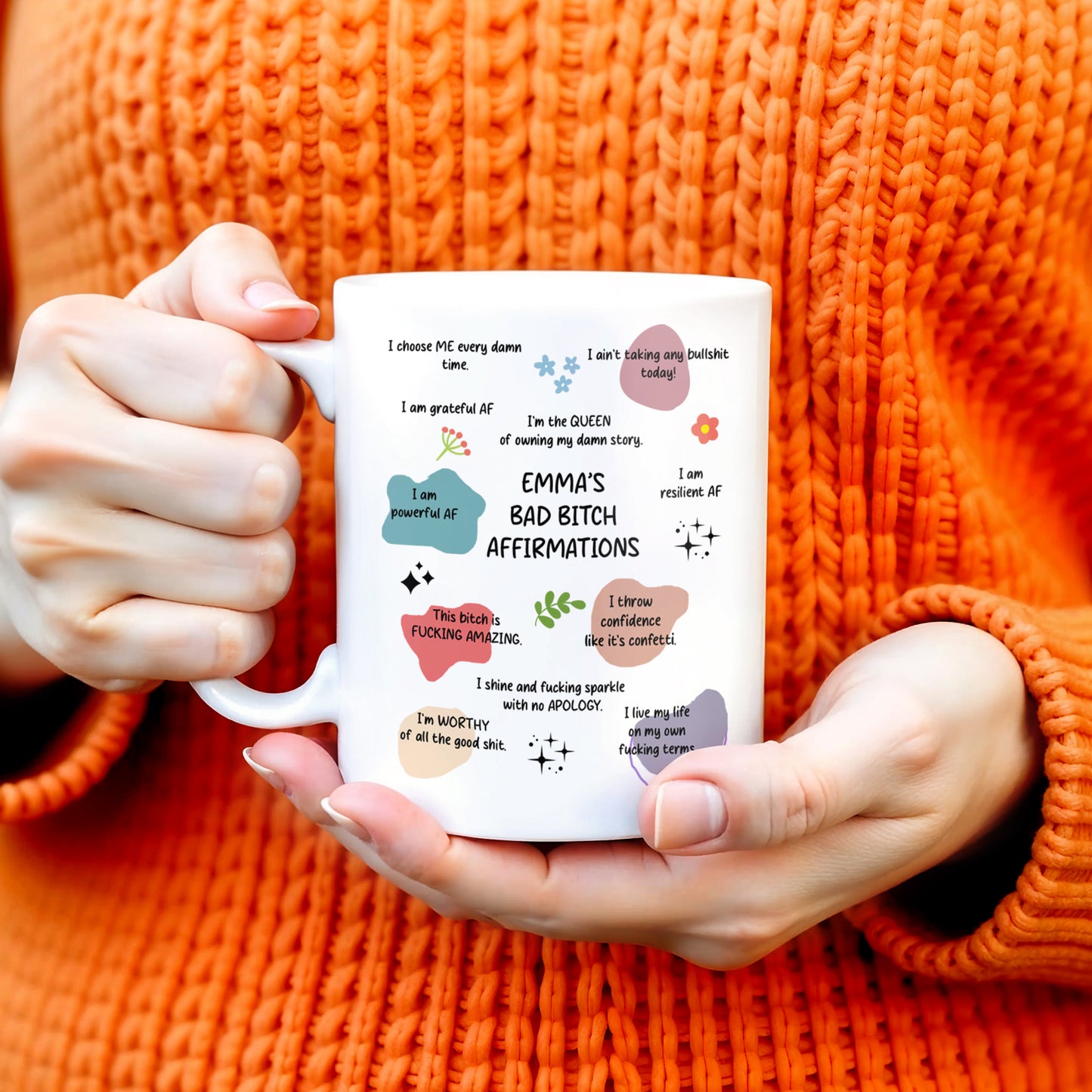 Celebrate Inner Strength With Personal Affirmations And Flowers