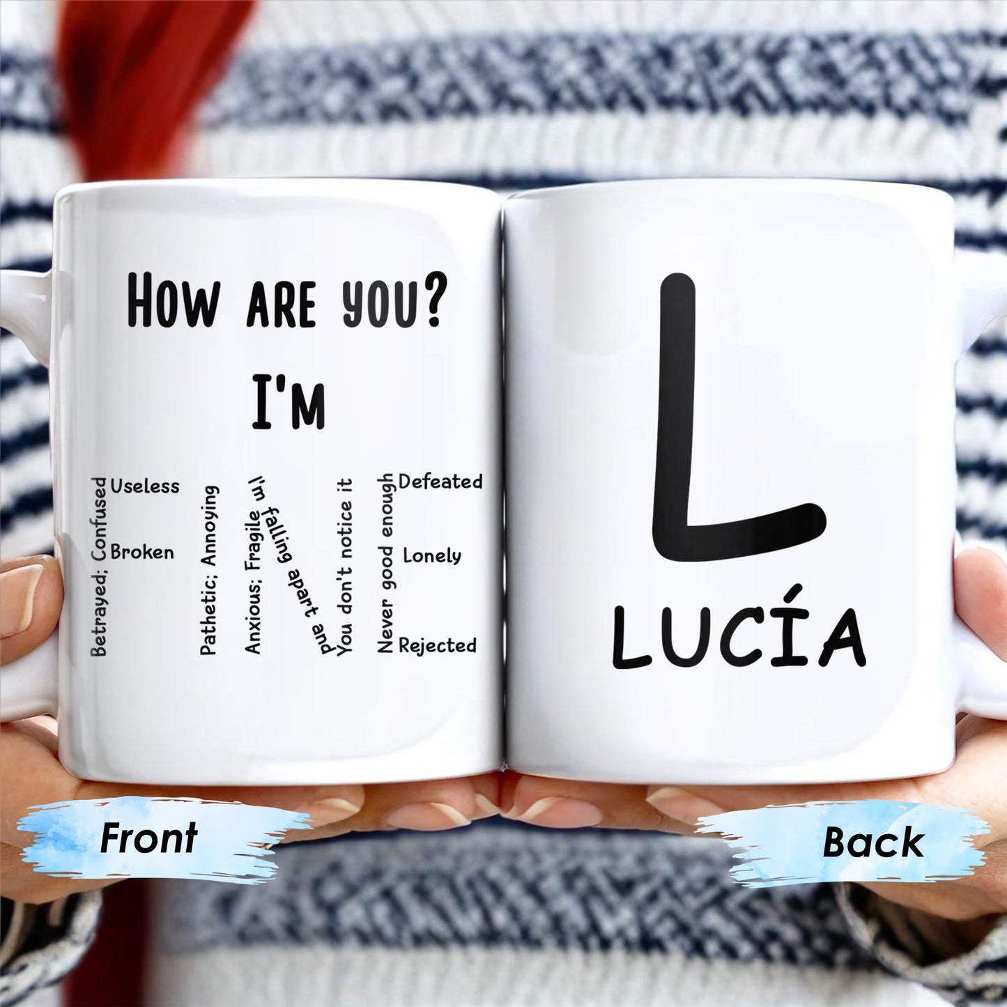How Are You I'm Feeling List Personalized Mug