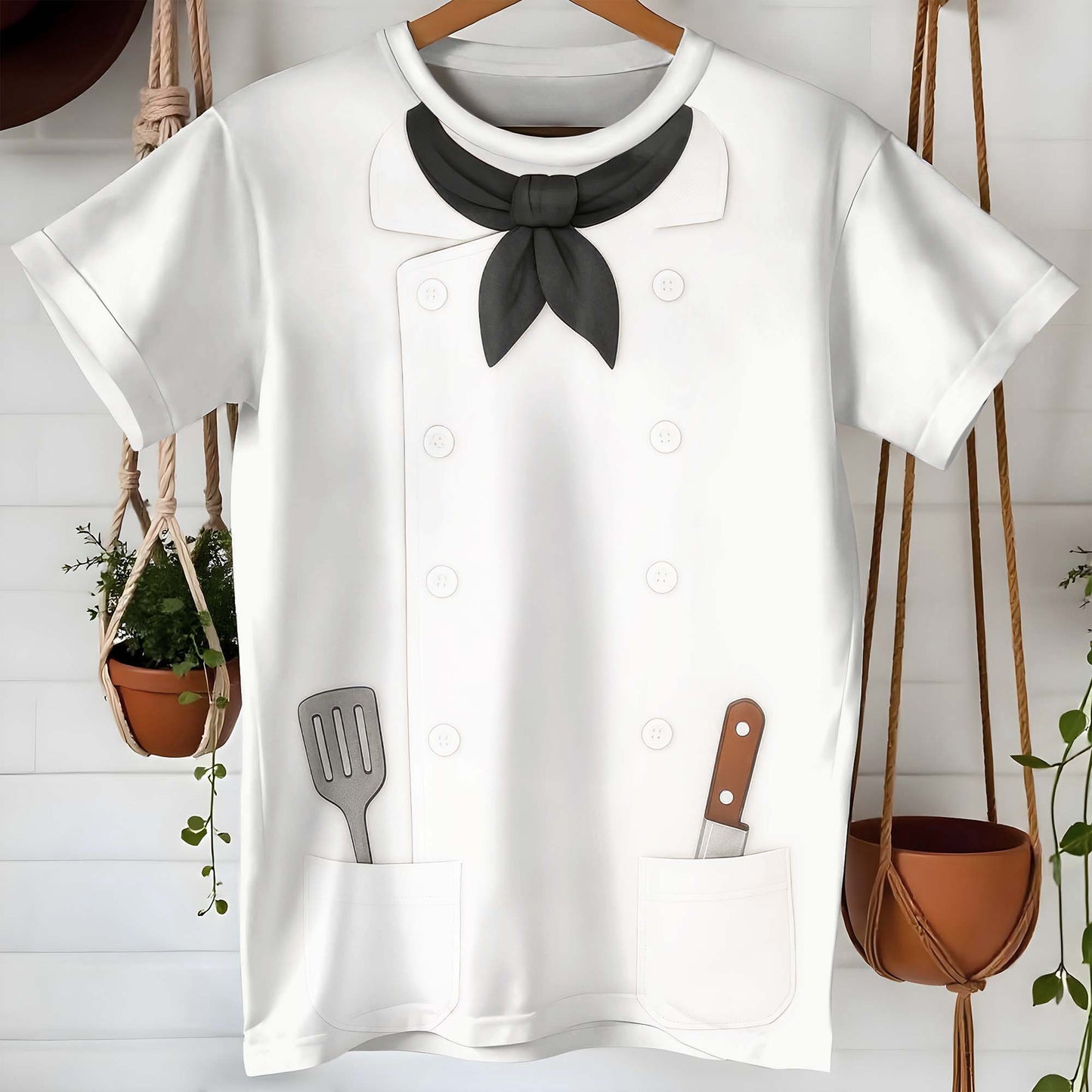 Bring Style To Your Cooking With Chef's Uniform, Spatula, Kitchen Knife