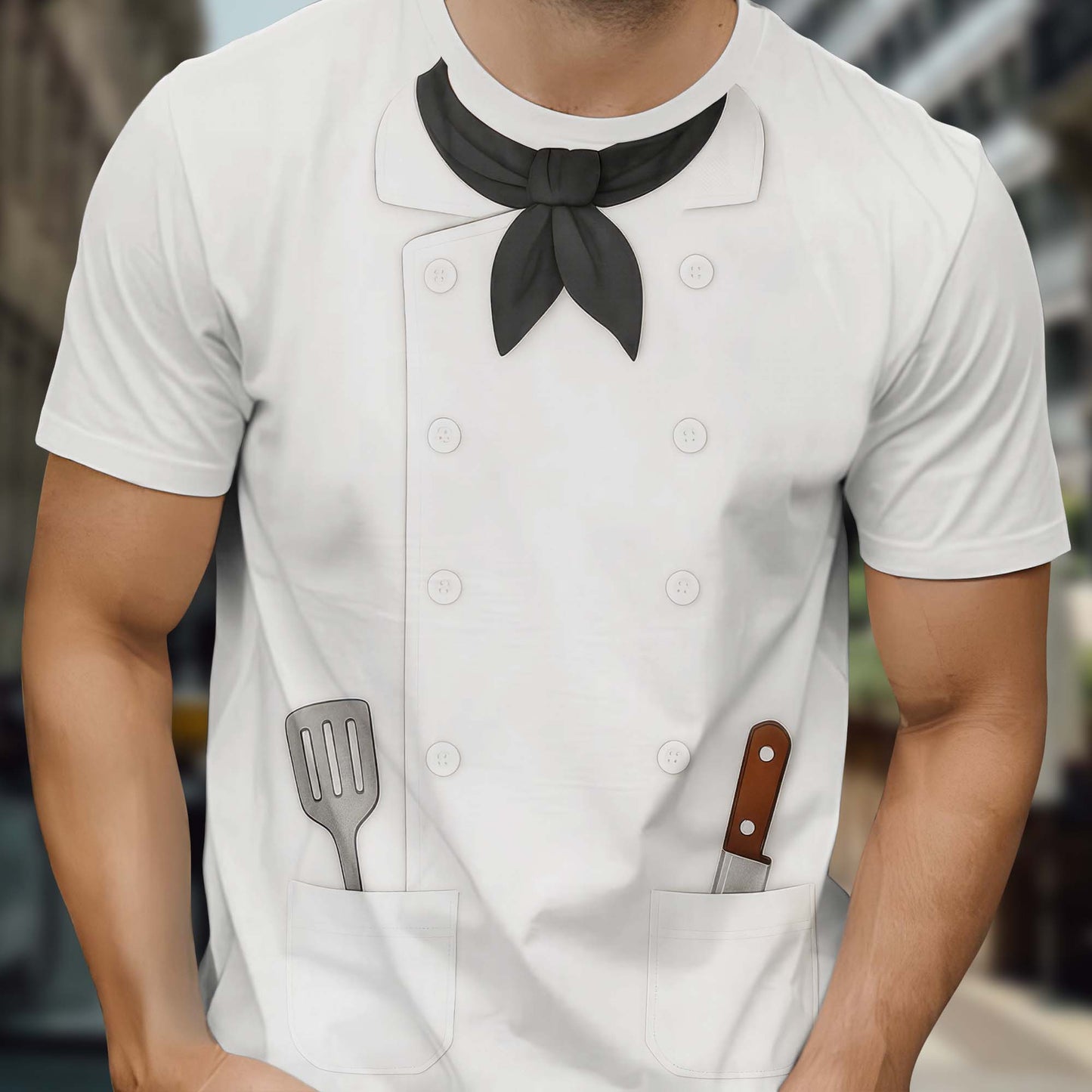 Bring Style To Your Cooking With Chef's Uniform, Spatula, Kitchen Knife