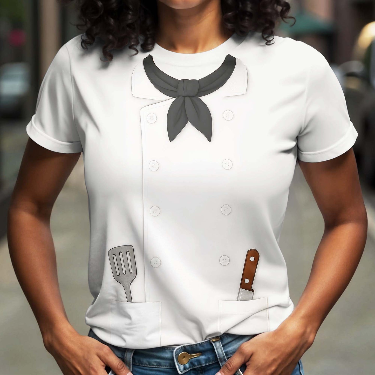 Bring Style To Your Cooking With Chef's Uniform, Spatula, Kitchen Knife